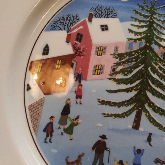 villeroy and boch naif christmas plate - Picture 4 of 9